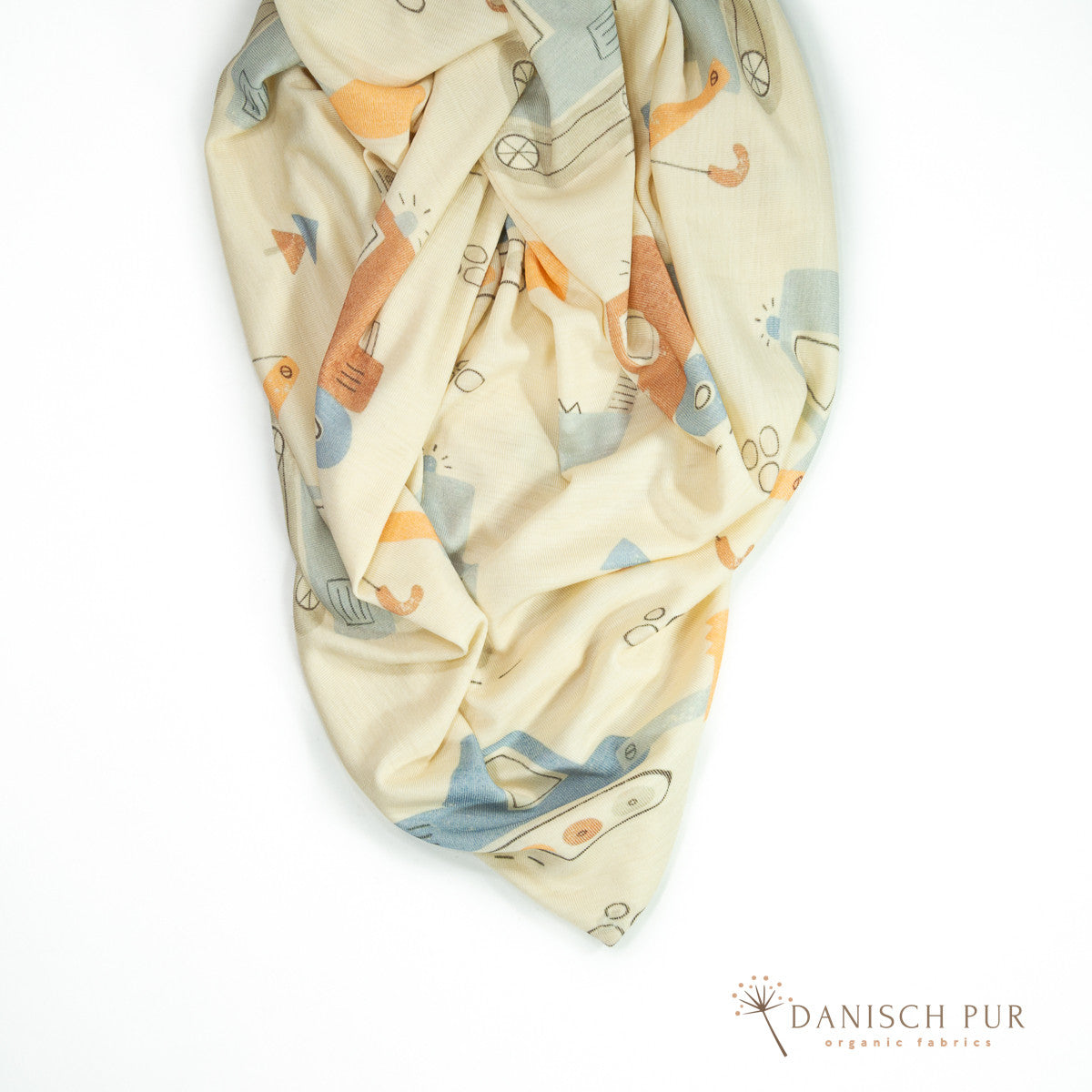 Organic wool silk teddy bears on vanilla ice cream (organic, mulesing-free)