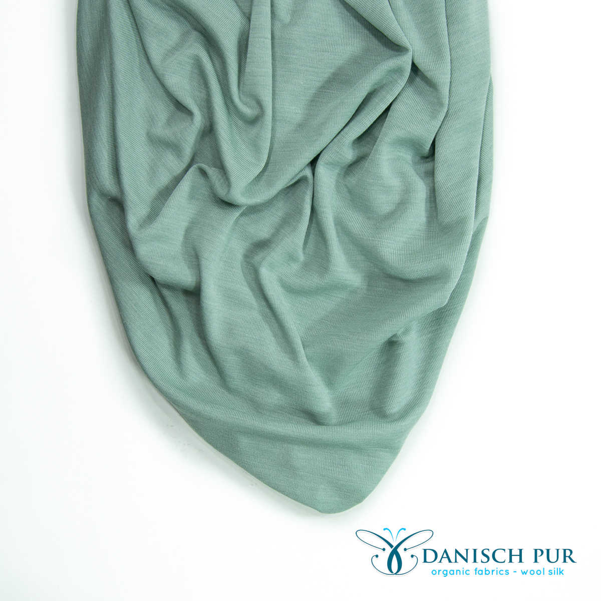 Organic wool silk sage (organic, mulesing-free)