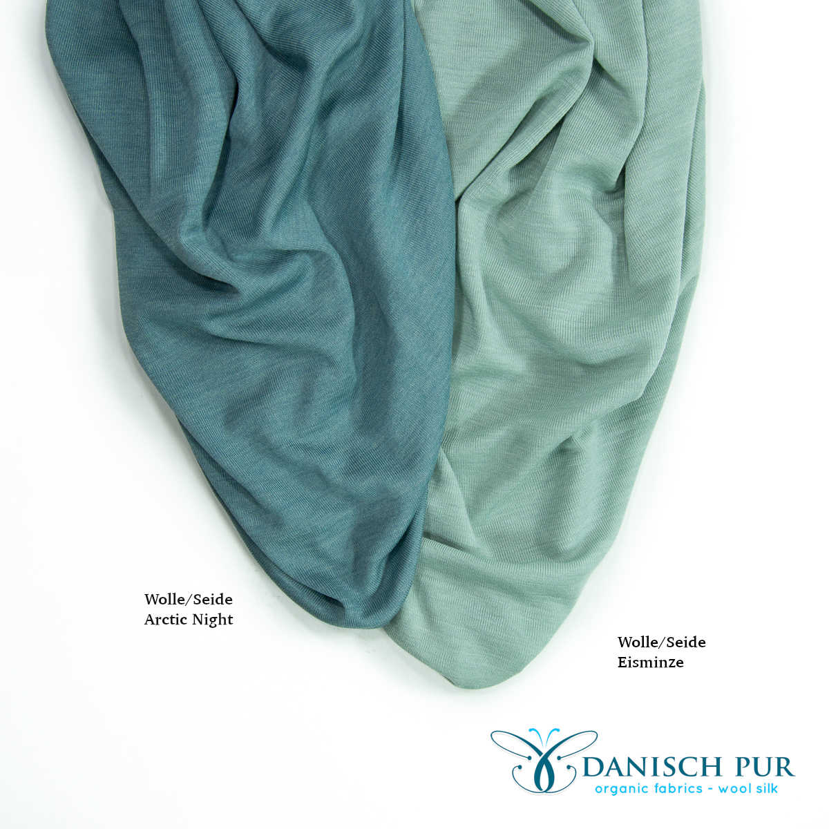 Organic wool silk sage (organic, mulesing-free)
