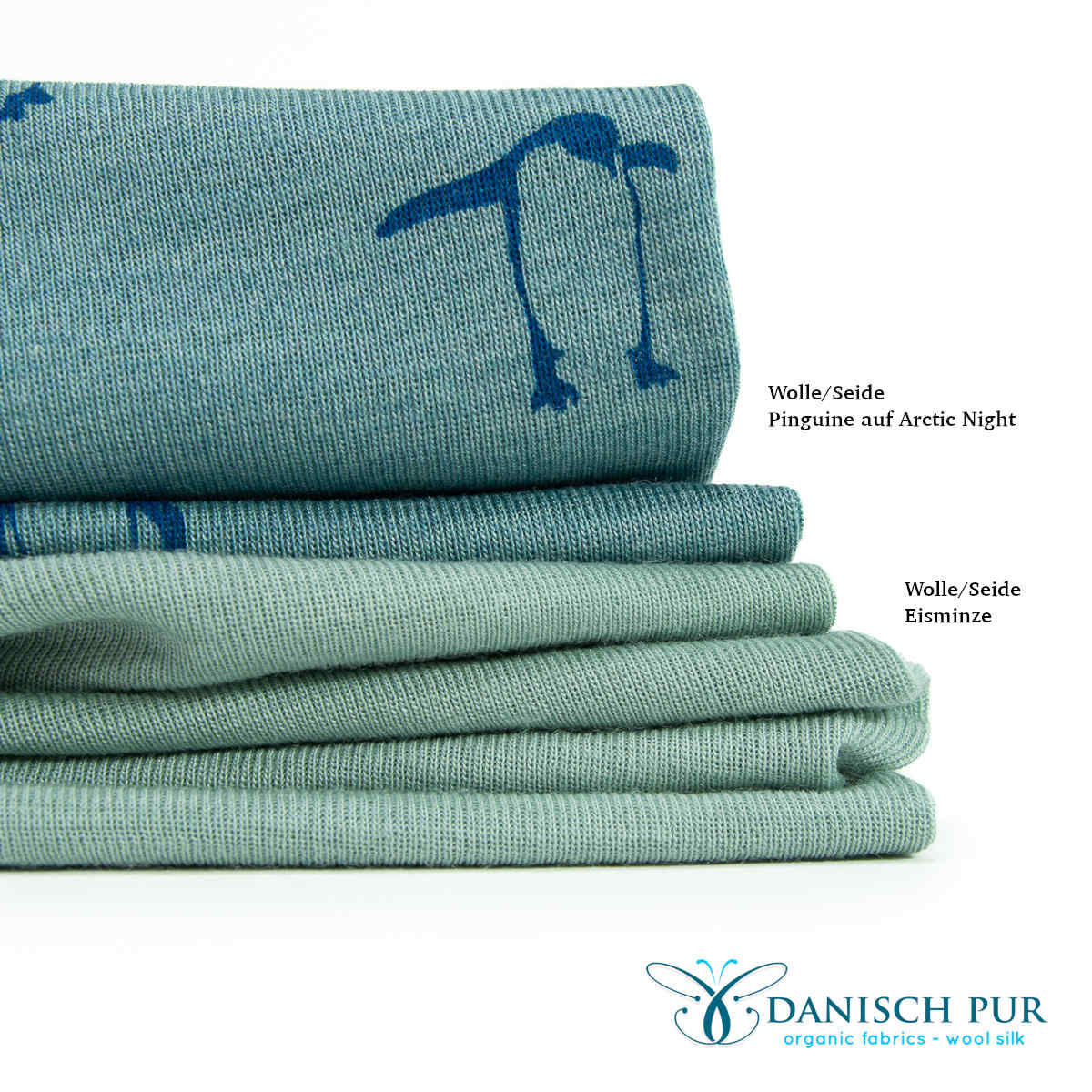 Organic wool silk sage (organic, mulesing-free)