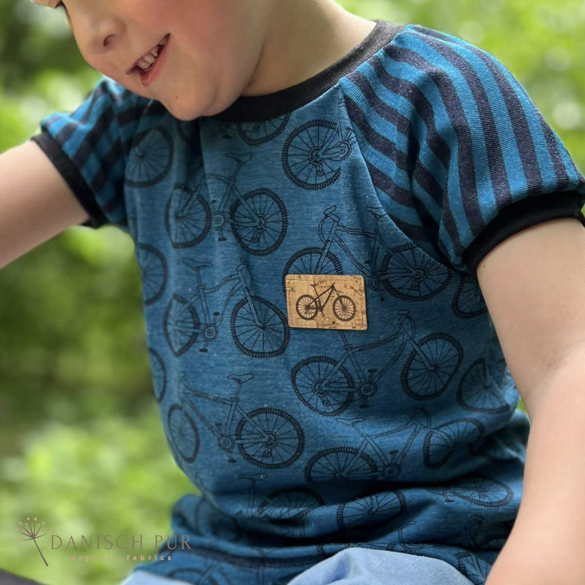 Korkpatch- Korklabel "Fahrrad"