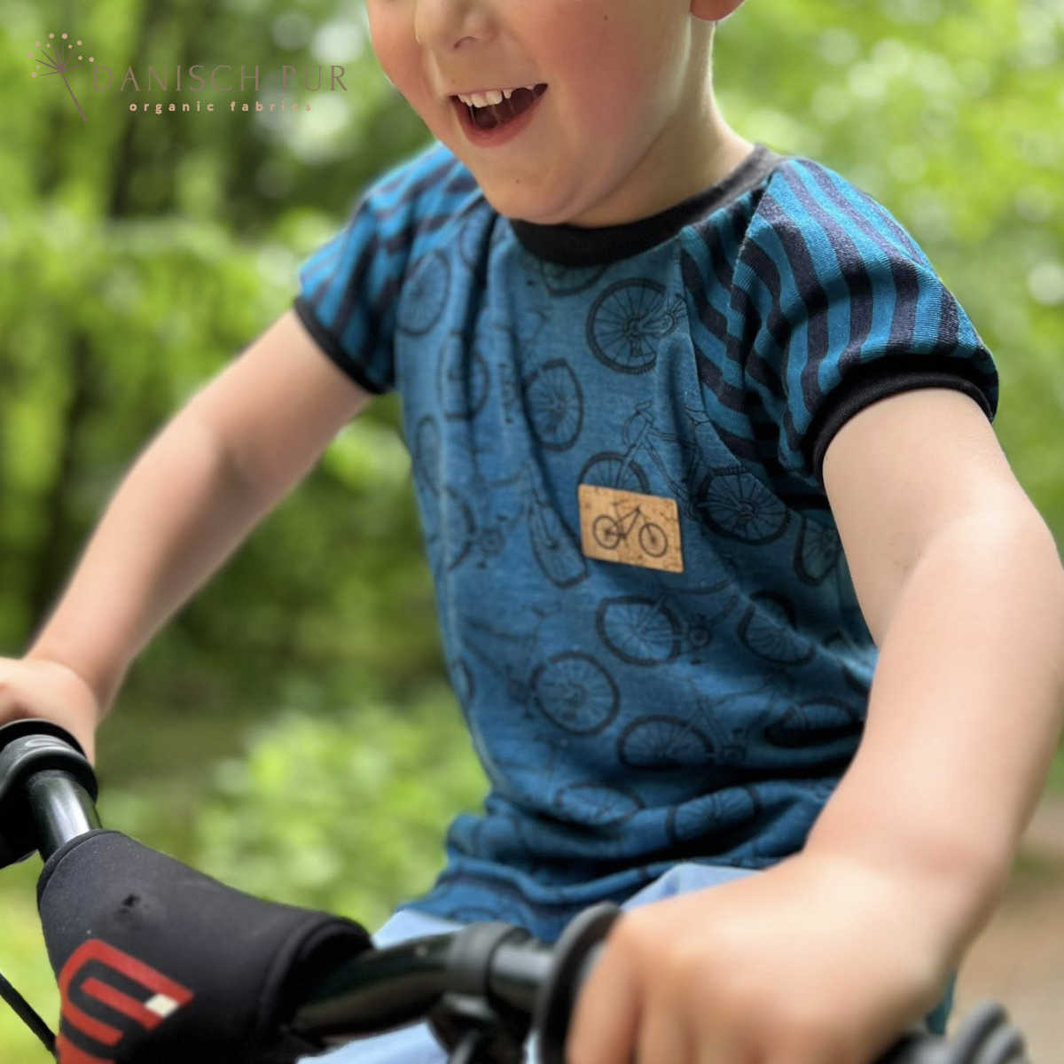 Korkpatch- Korklabel "Fahrrad"