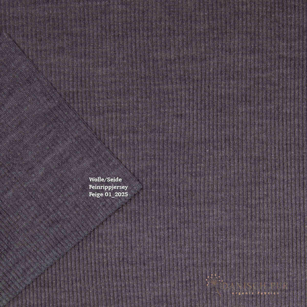 Bio Wolle/Seide Feinrippjersey Feige (Merino, kbt, mulesingfrei)