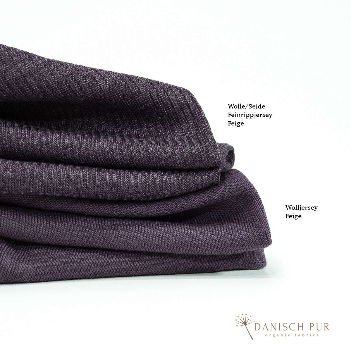 Bio Wolle/Seide Feinrippjersey Feige (Merino, kbt, mulesingfrei)