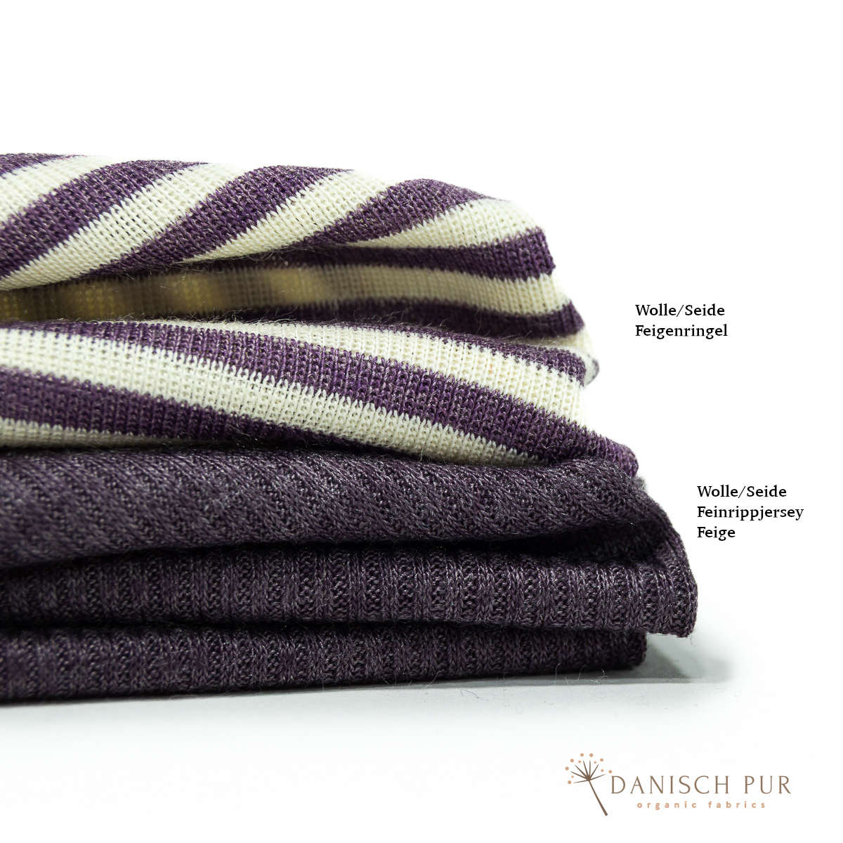 Bio Wolle/Seide Feinrippjersey Feige (Merino, kbt, mulesingfrei)