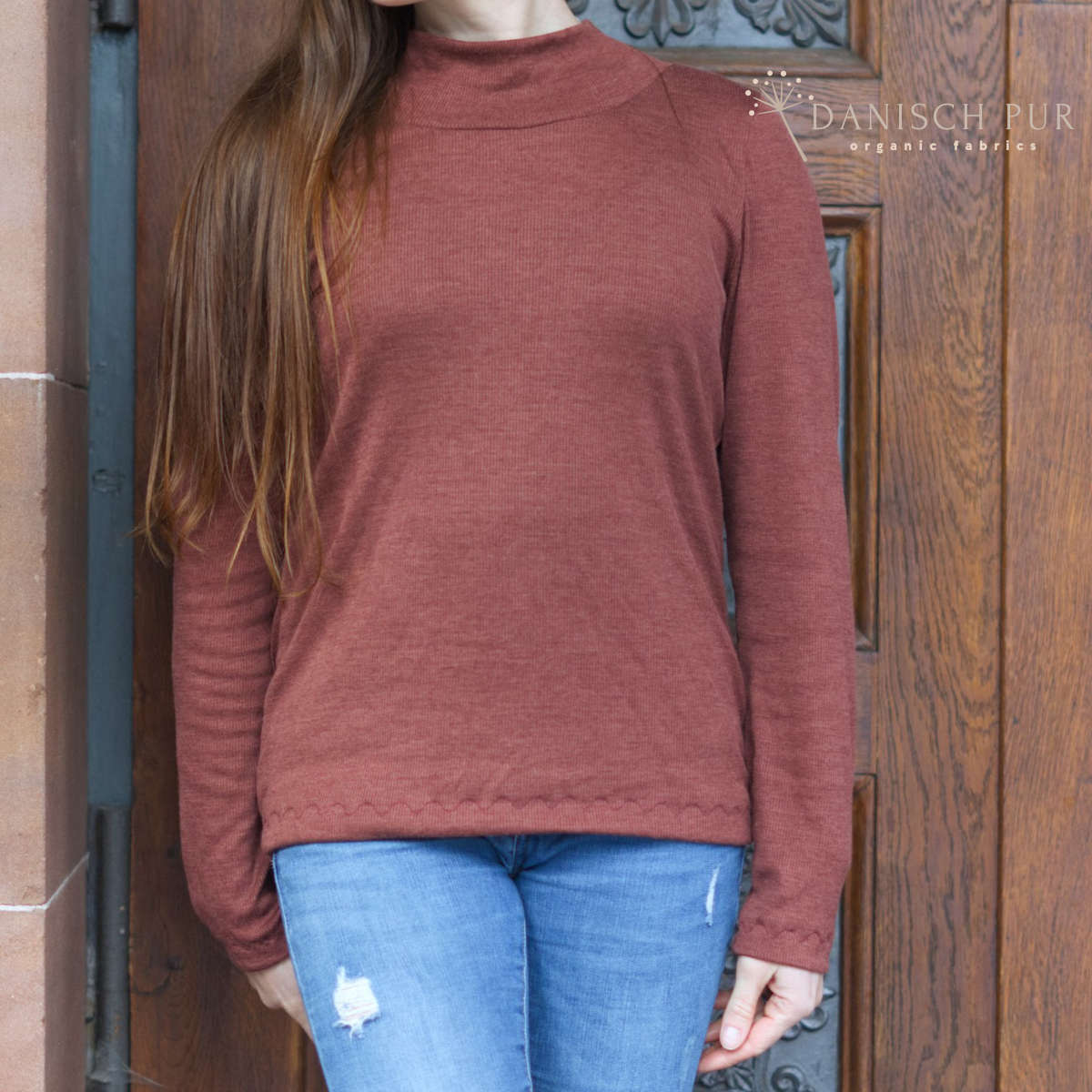 Bio Wolle/Seide Feinrippjersey Kupfer (Merino, kbt, mulesingfrei)