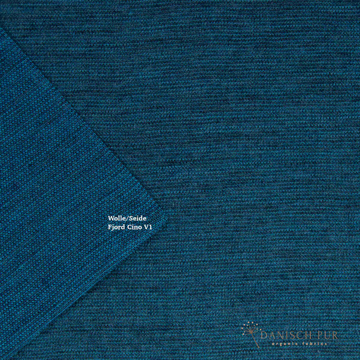 Organic wool jersey flamingo-cino (merino, organic, mulesing-free)