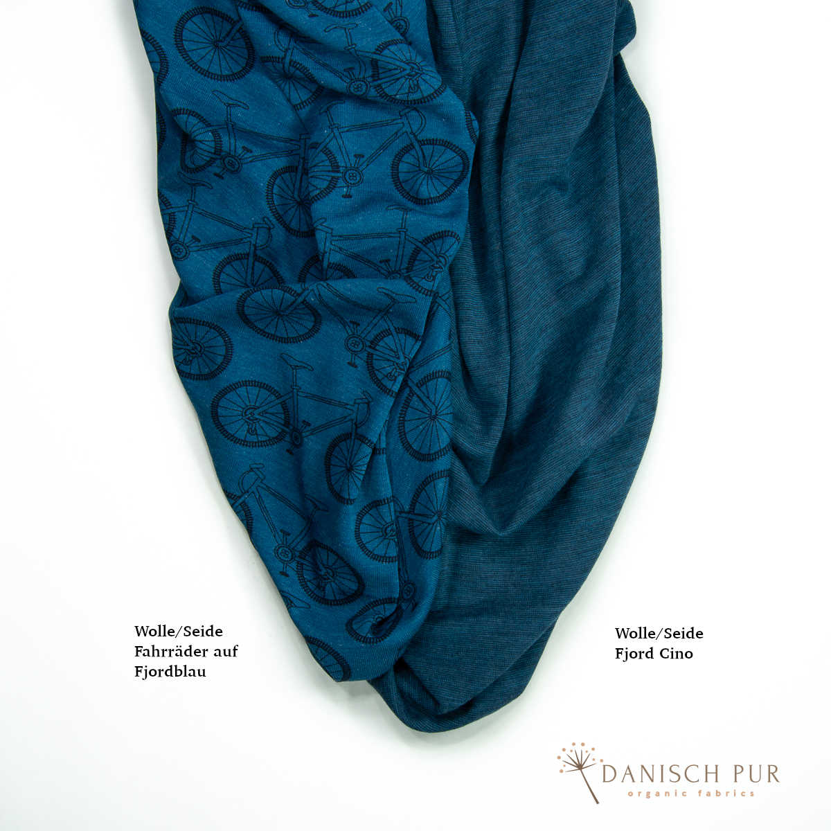 Organic wool jersey flamingo-cino (merino, organic, mulesing-free)