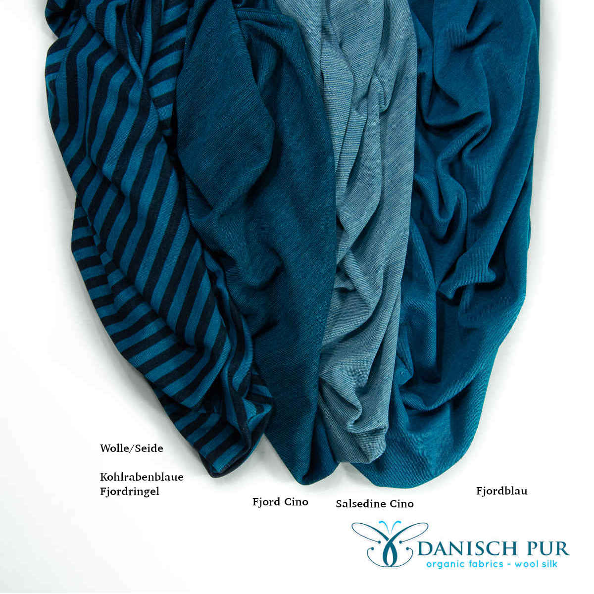 Organic wool jersey flamingo-cino (merino, organic, mulesing-free)