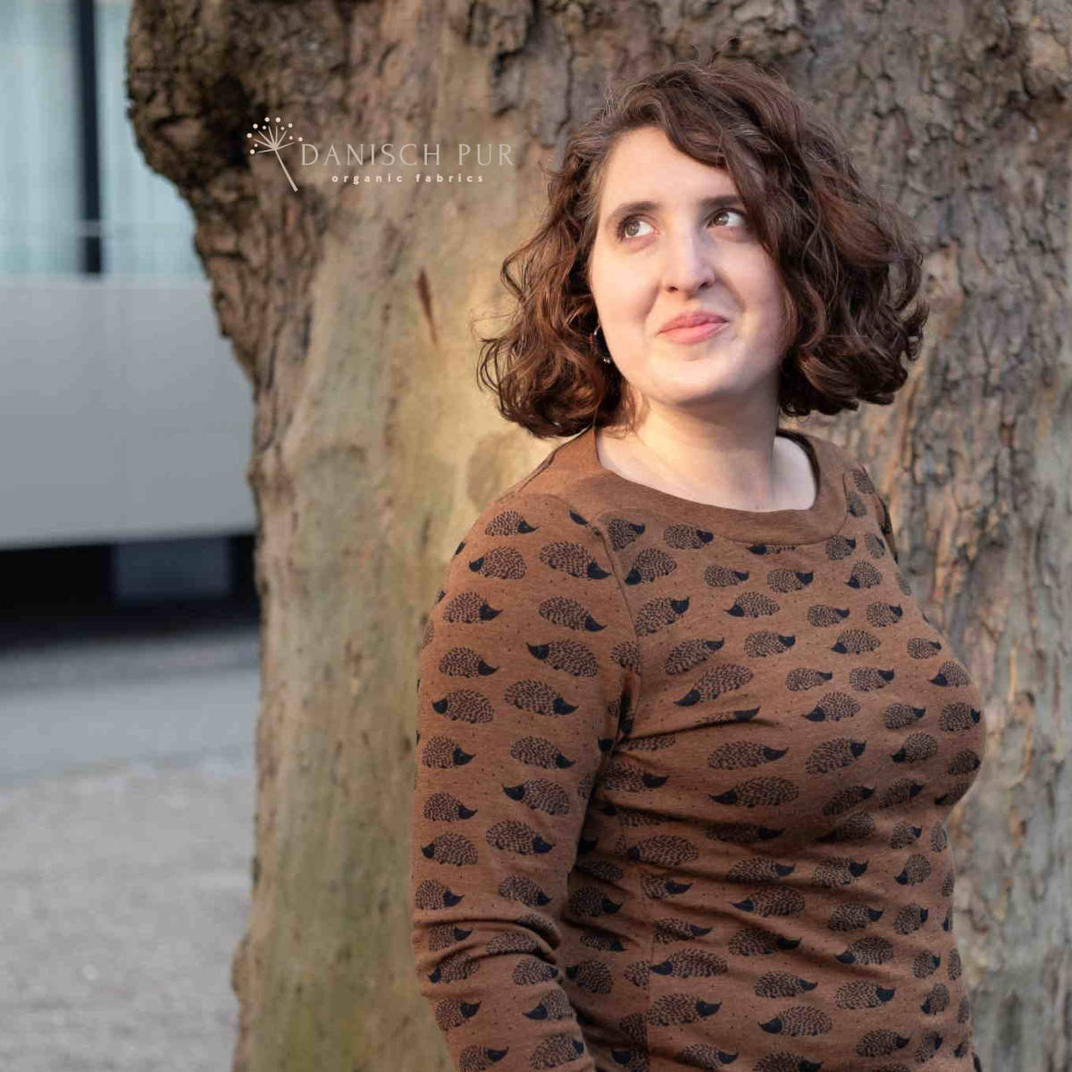 Bio Wolle Seide Igel auf Zimt (70% Schurwolle Merino, kbt, mulesingfrei, 30% Seide)