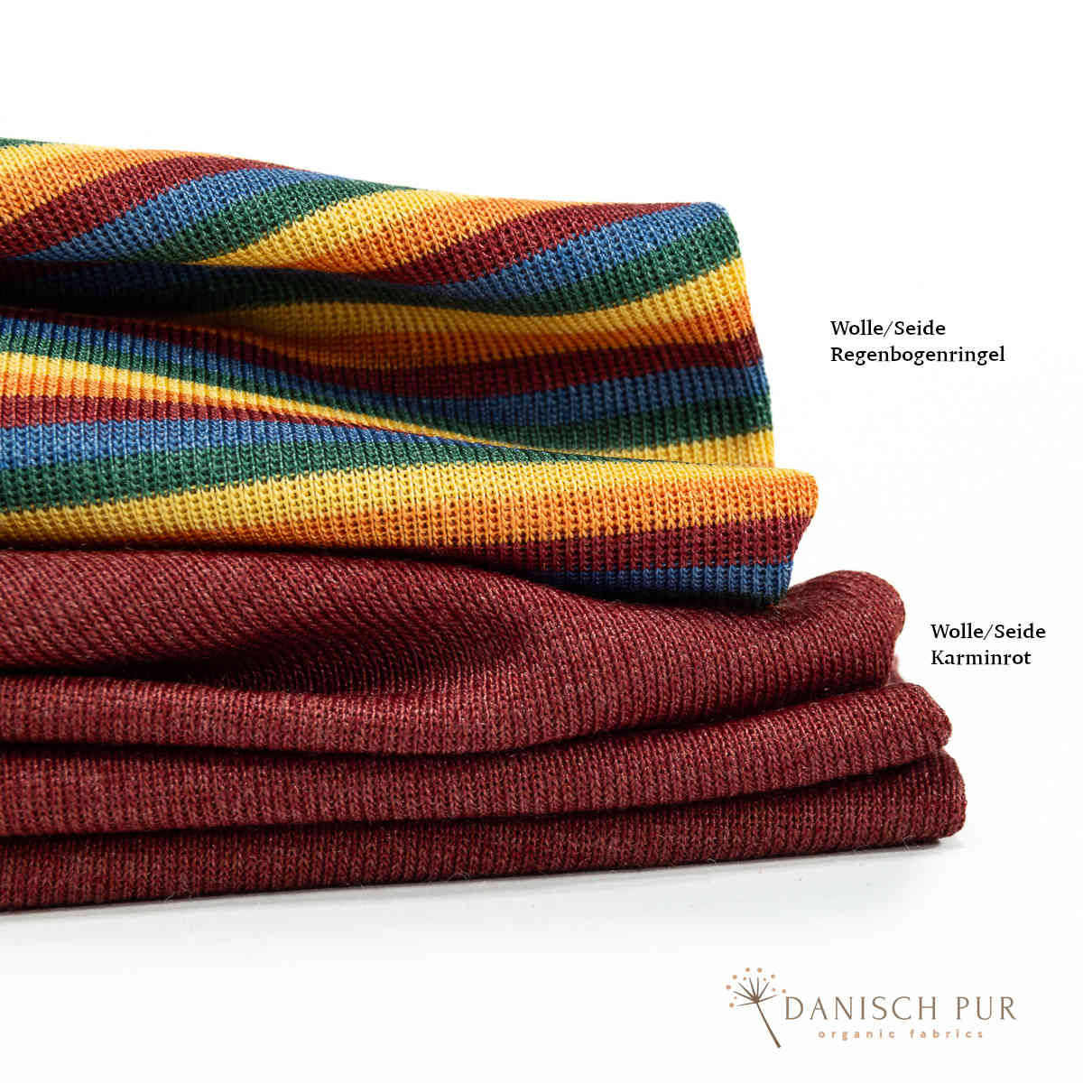 Bio Wolle Seide Karminrot (70% Schurwolle, Merino kbt, mulesingfrei, 30% Seide)