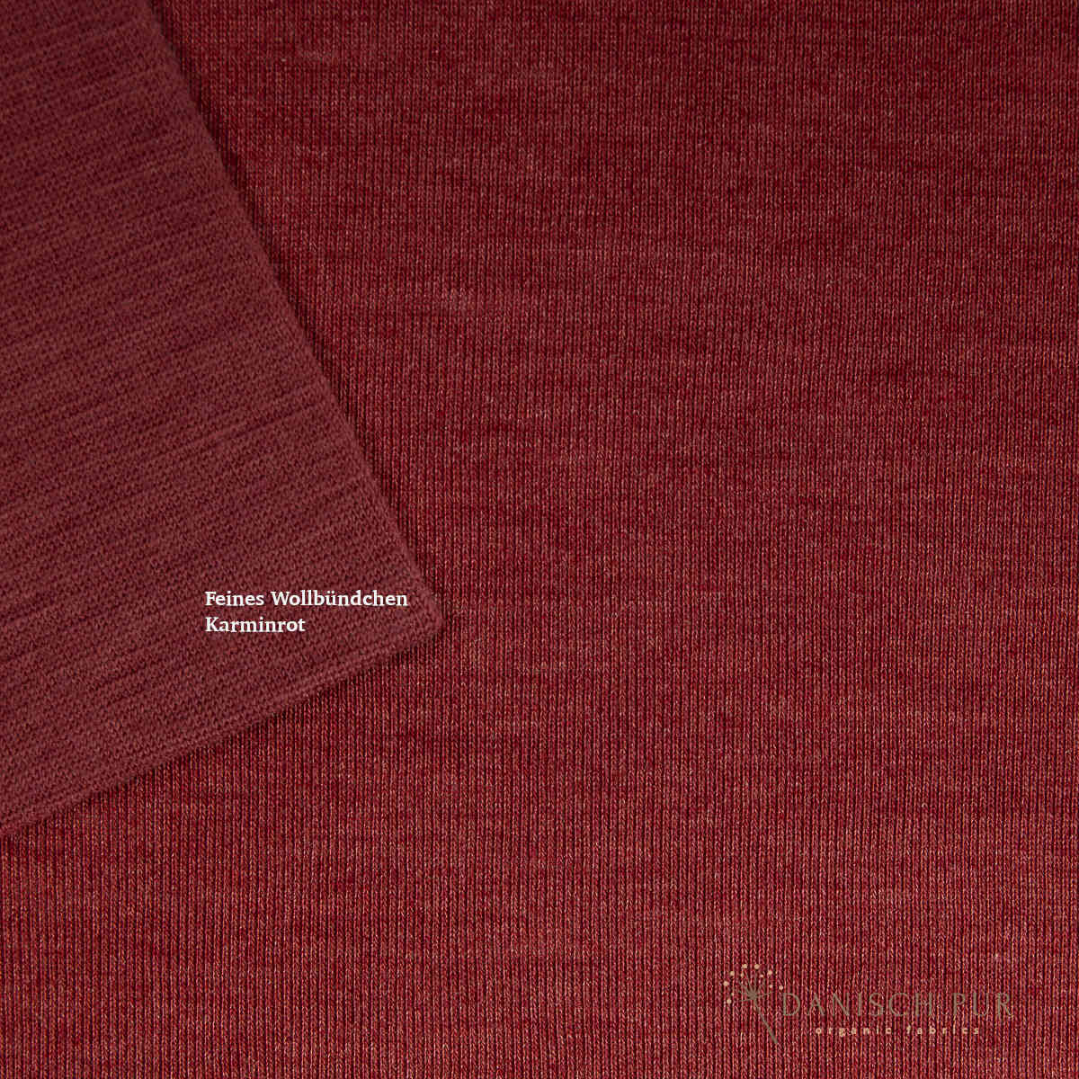 Bio Wolle Seide Karminrot (70% Schurwolle, Merino kbt, mulesingfrei, 30% Seide)