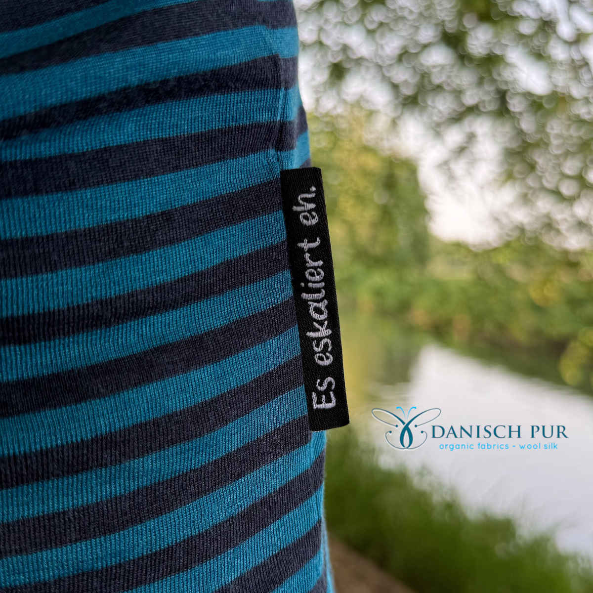 Bio Wolle Seide Kohlrabenblaue Fjord-Ringel (70% Schurwolle Merino, kbt, mulesingfrei, 30% Seide)