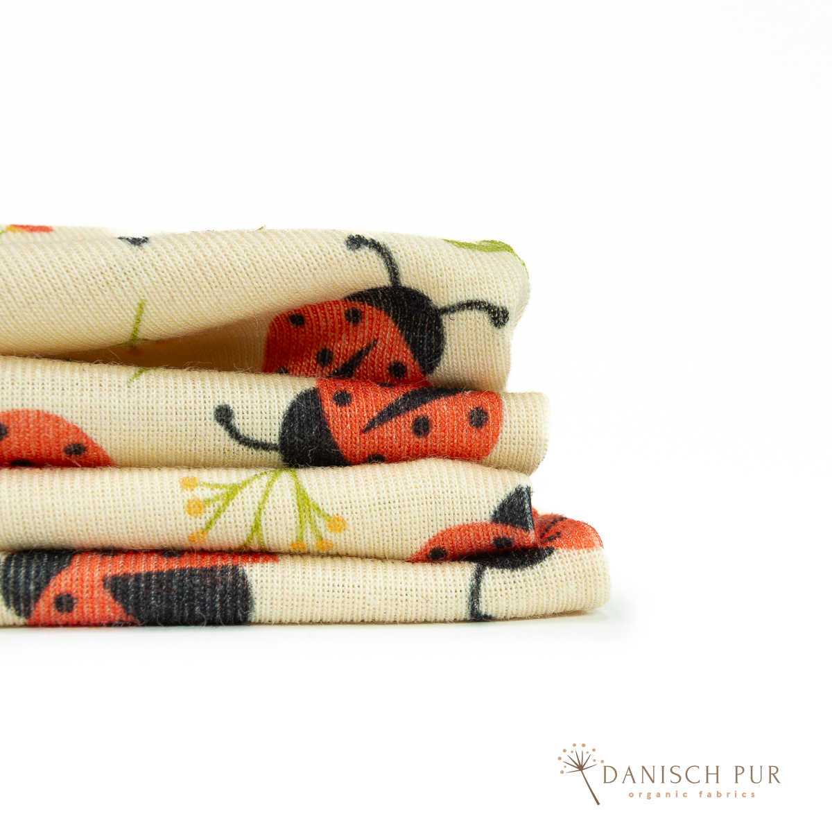 Organic wool silk retro dots (70% virgin wool Merino, organic, mulesing-free, 30% silk)