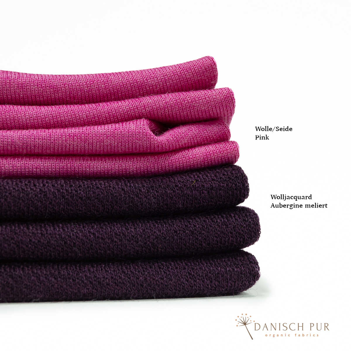 Organic wool silk pink (kbt, mulesing-free)