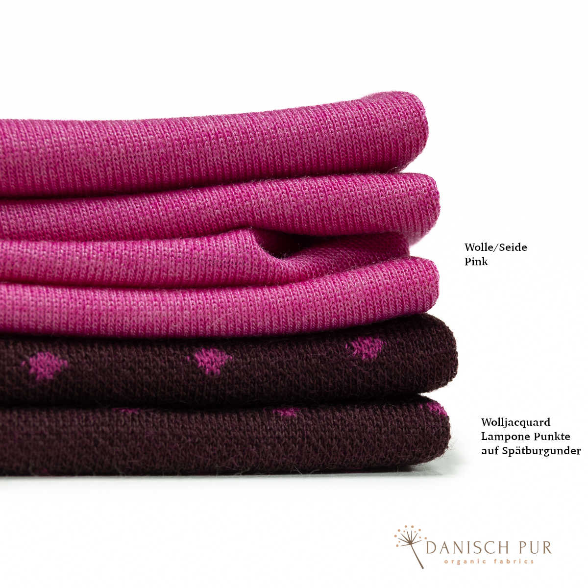 Organic wool silk pink (kbt, mulesing-free)