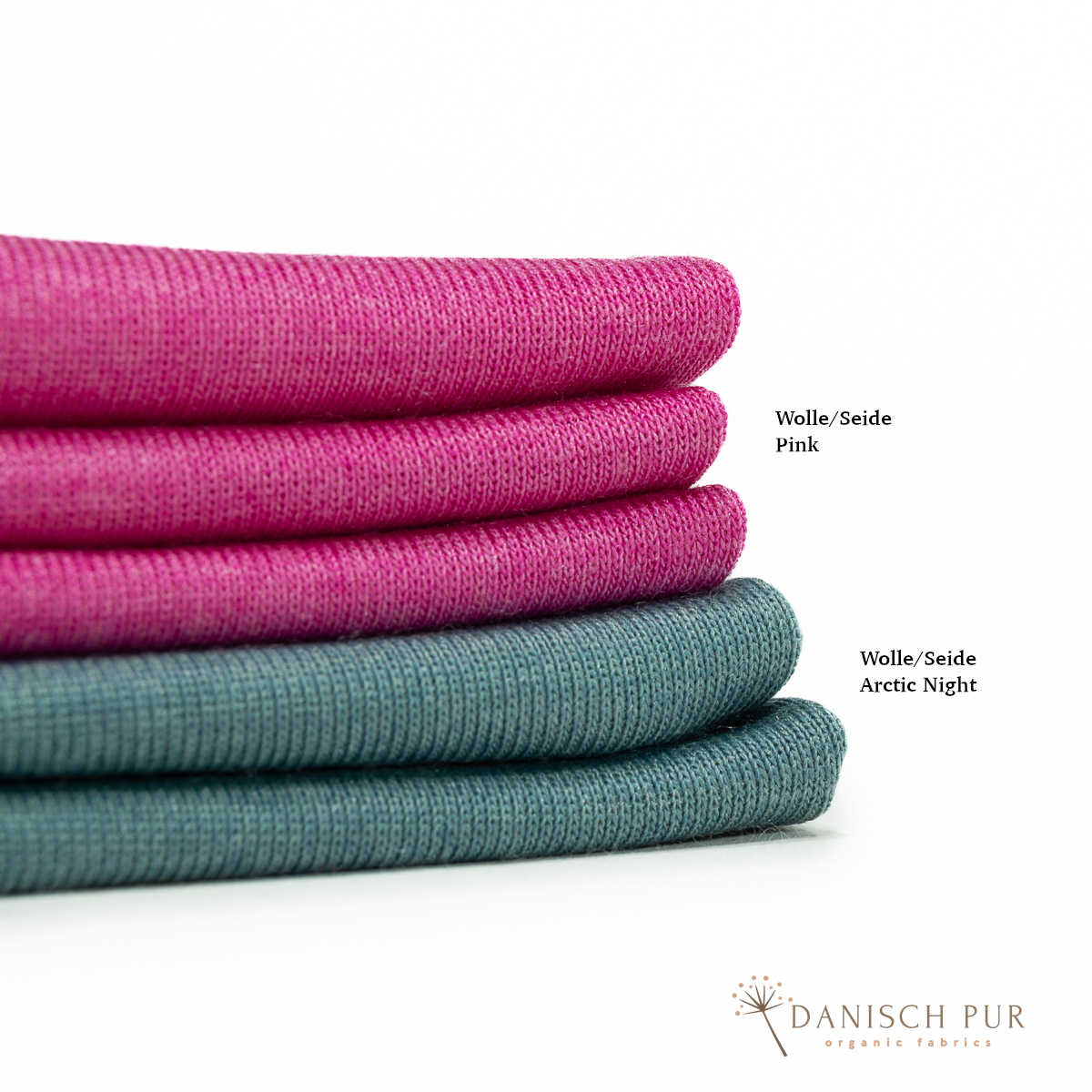Organic wool silk pink (kbt, mulesing-free)