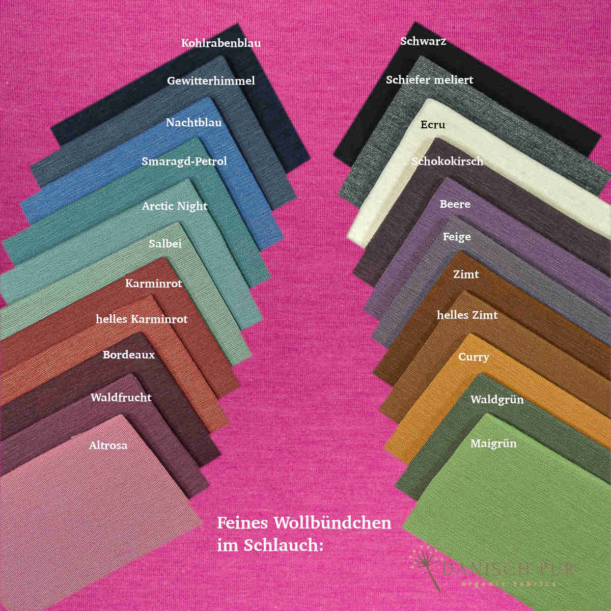Organic wool silk pink (kbt, mulesing-free)