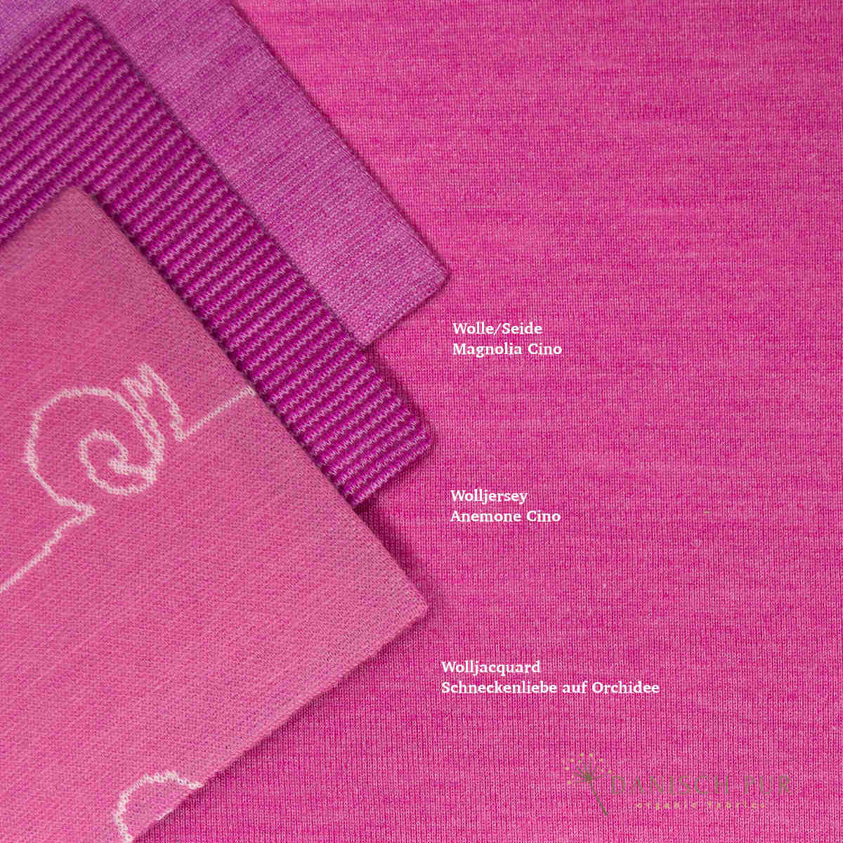 Organic wool silk pink (kbt, mulesing-free)