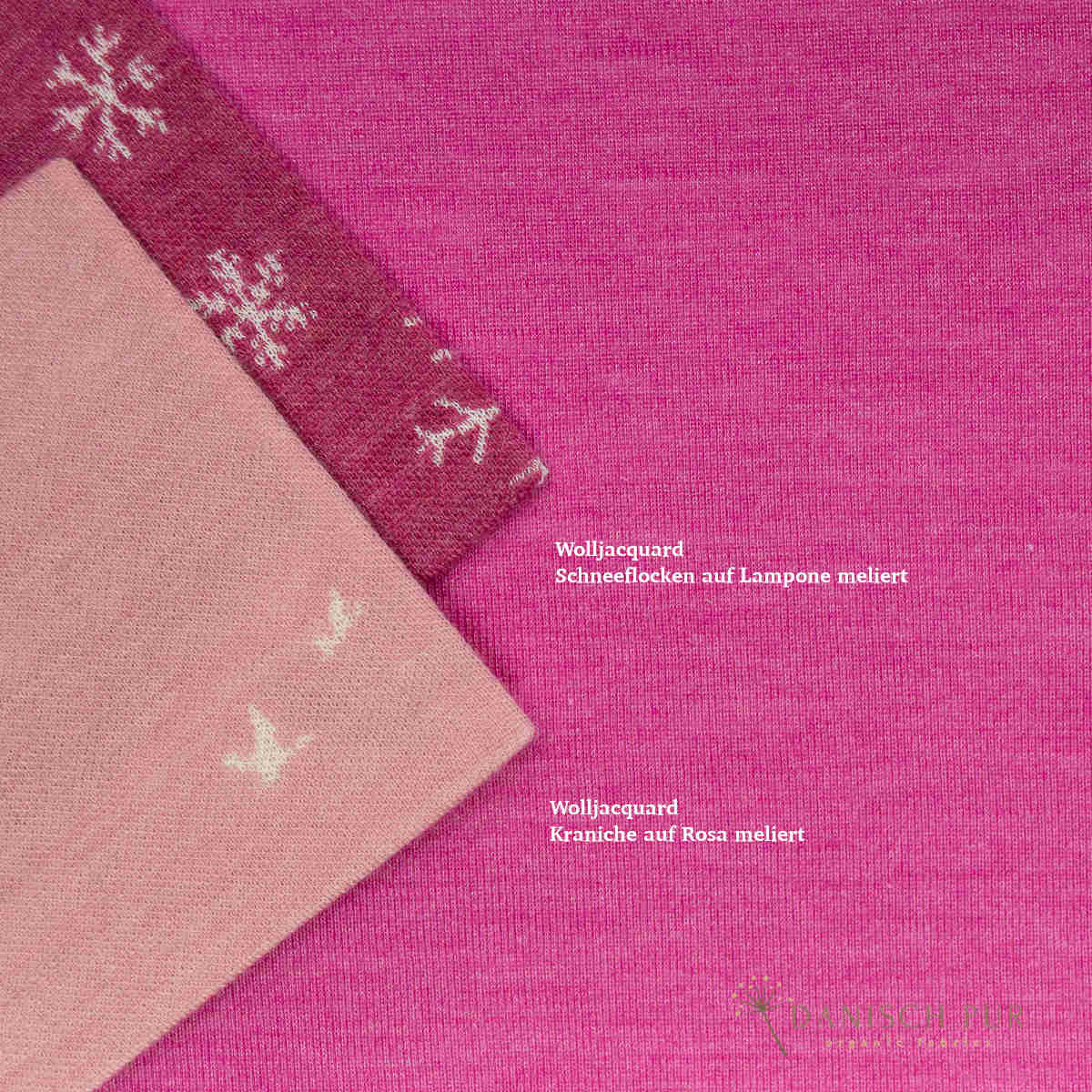 Organic wool silk pink (kbt, mulesing-free)