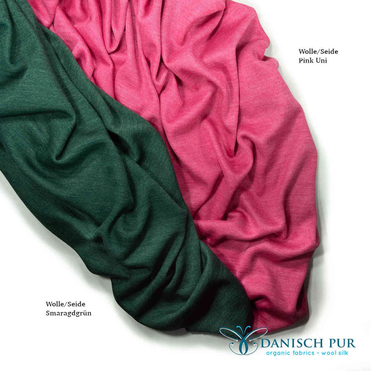 Organic wool silk pink (kbt, mulesing-free)