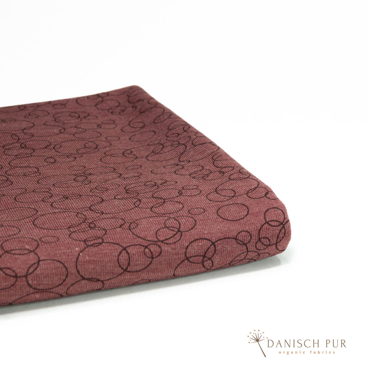 Organic wool silk chocolate-cherry (organic, mulesing-free)