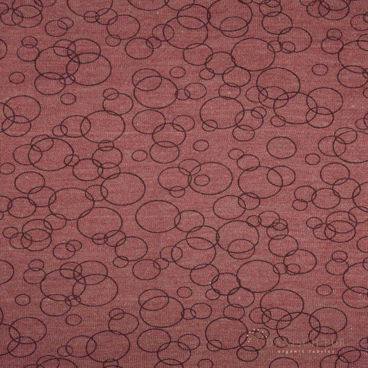 Organic wool silk chocolate-cherry (organic, mulesing-free)