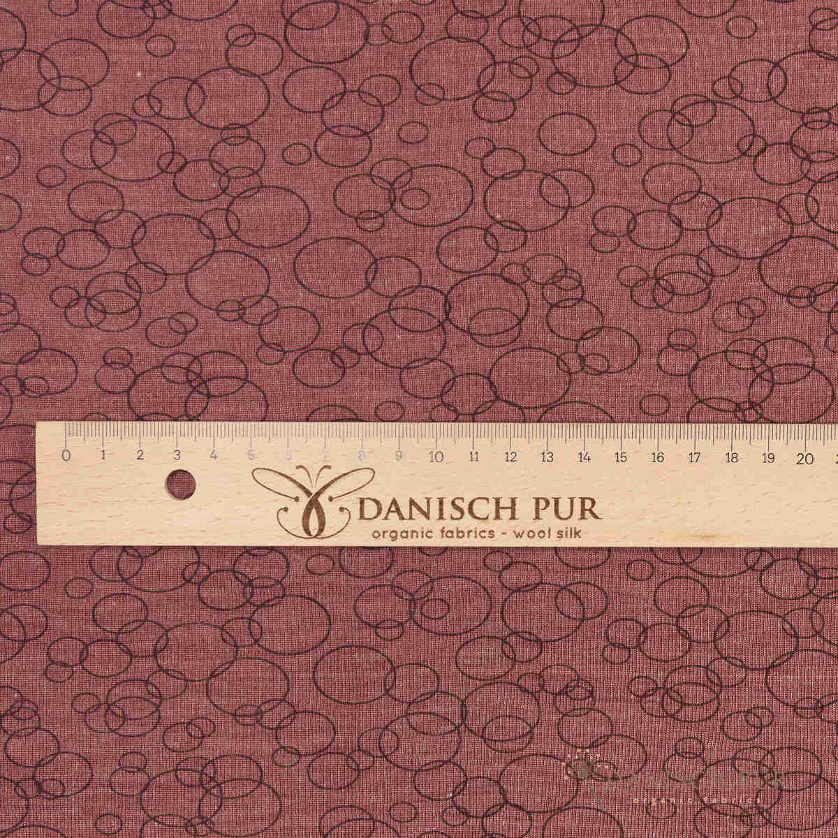 Organic wool silk chocolate-cherry (organic, mulesing-free)
