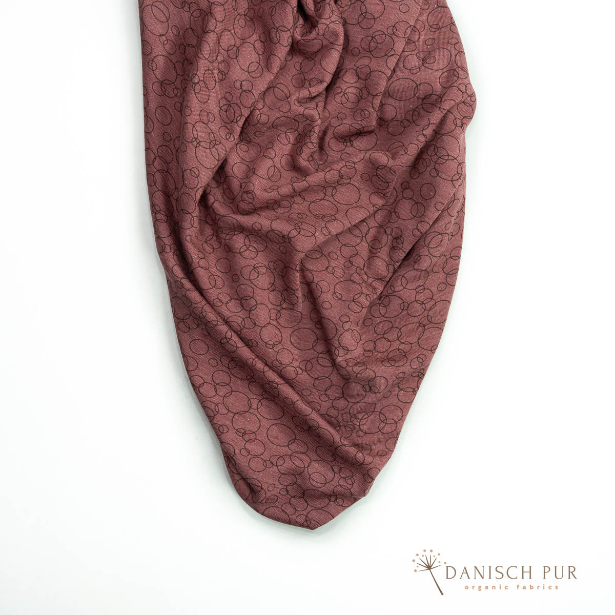Organic wool silk chocolate-cherry (organic, mulesing-free)