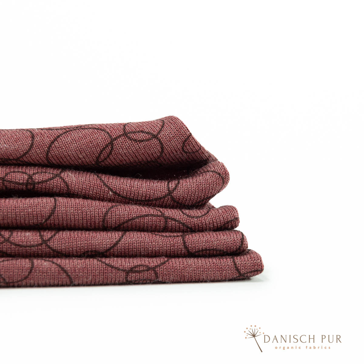 Organic wool silk chocolate-cherry (organic, mulesing-free)