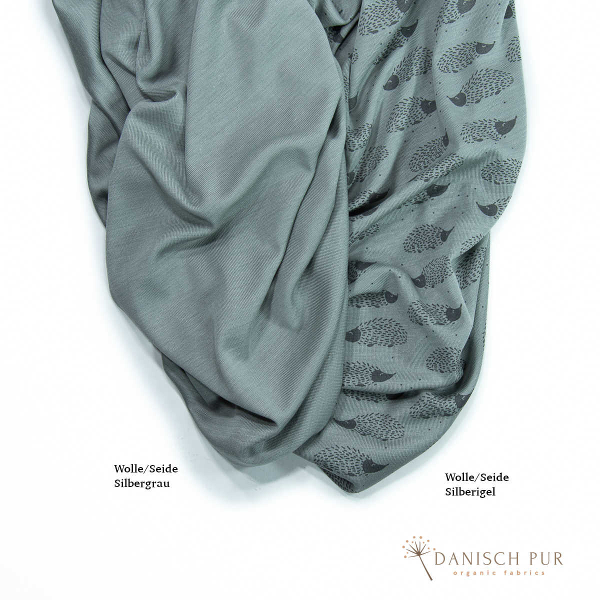 Bio Wolle Seide Silberigel (kbt, mulesingfrei)