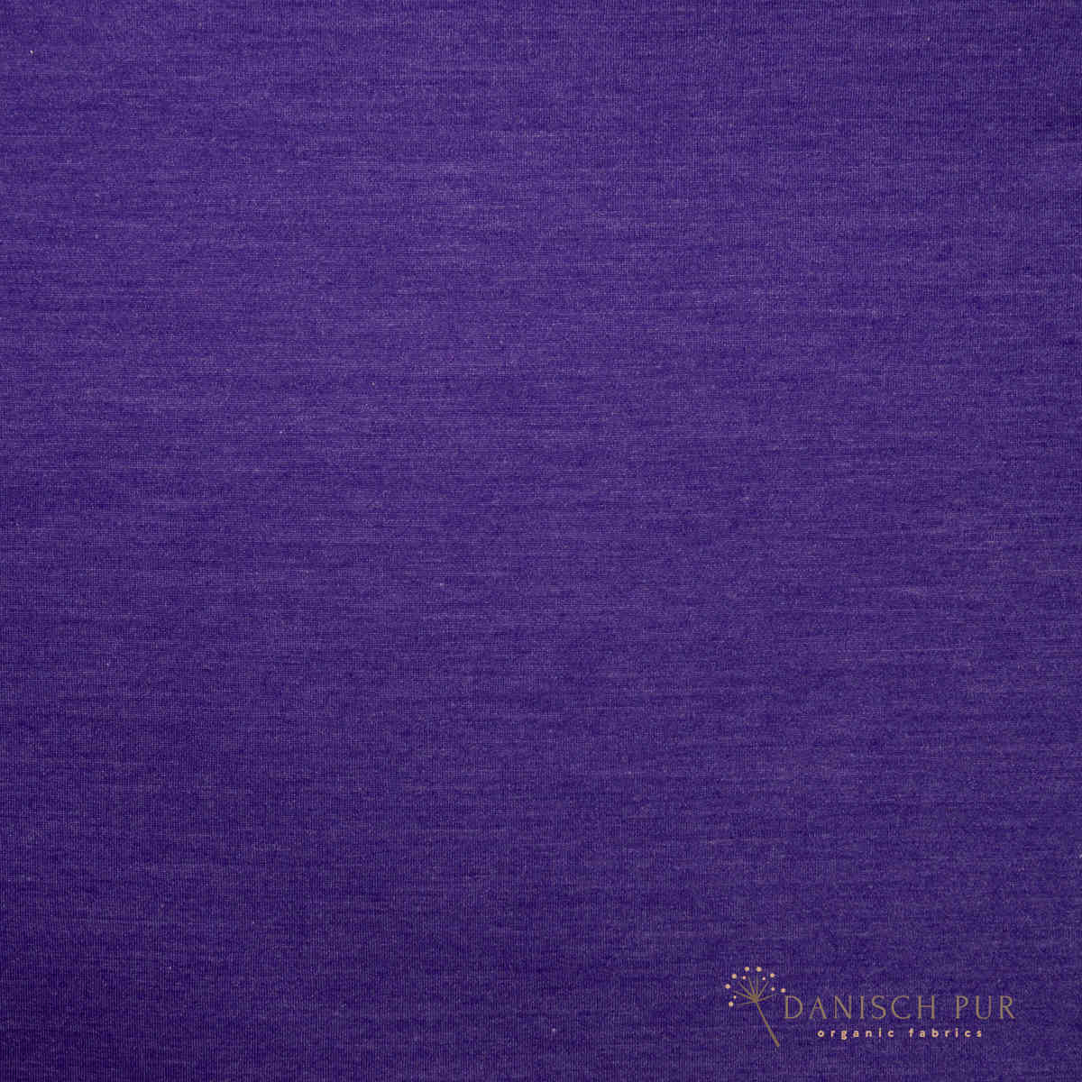 Organic wool silk dandelions on black (kbt, mulesing free) 125cm
