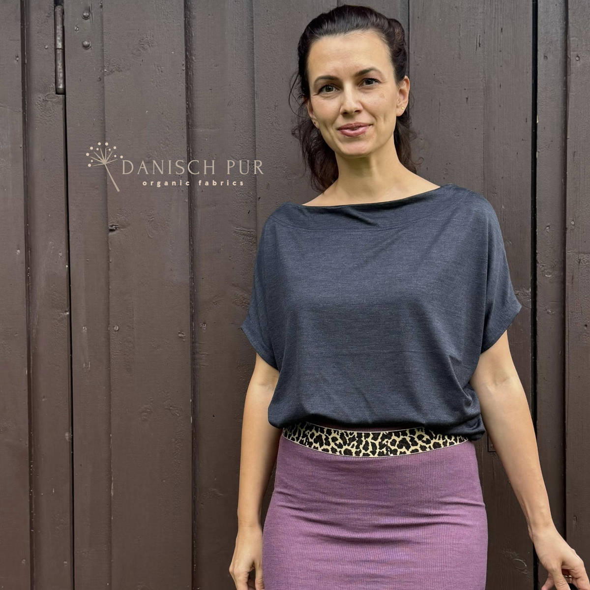 Singlejersey Bio Wolle Seide Kohlrabenblau (70% Schurwolle Merino, kbt, mulesingfrei, 30% Seide)