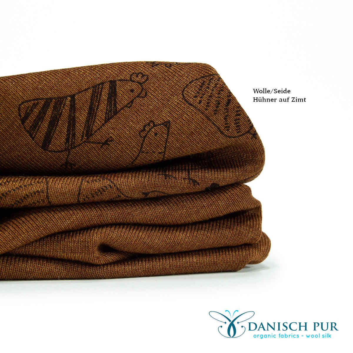 Organic wool silk cinnamon (kbt, mulesing-free)