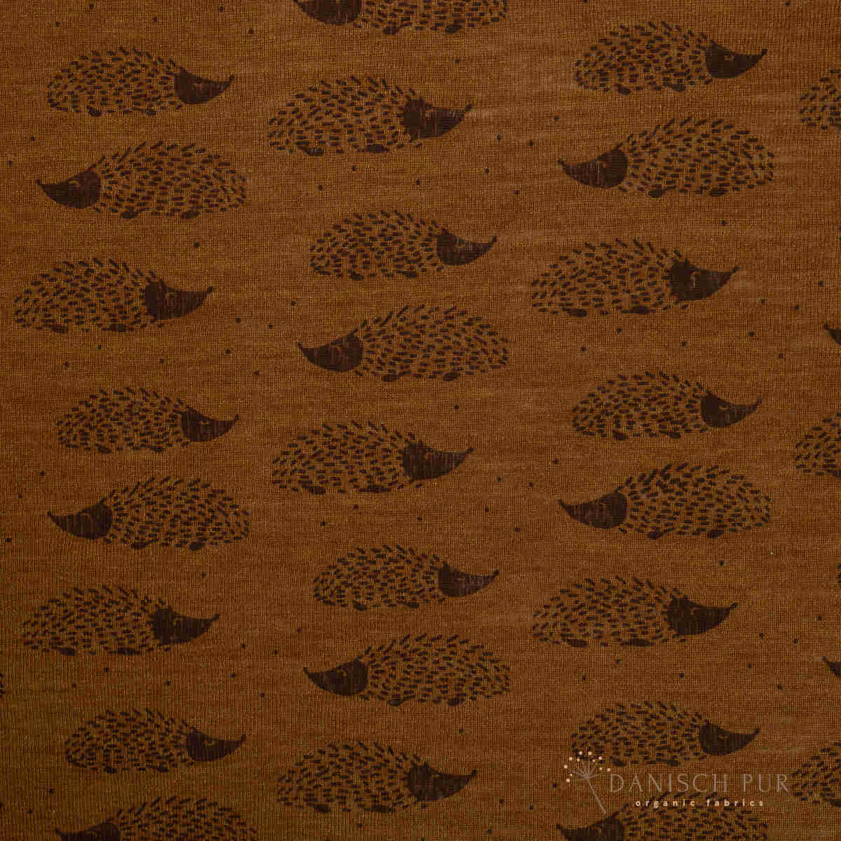 Bio Wolle Seide Igel auf Zimt (70% Schurwolle Merino, kbt, mulesingfrei, 30% Seide)