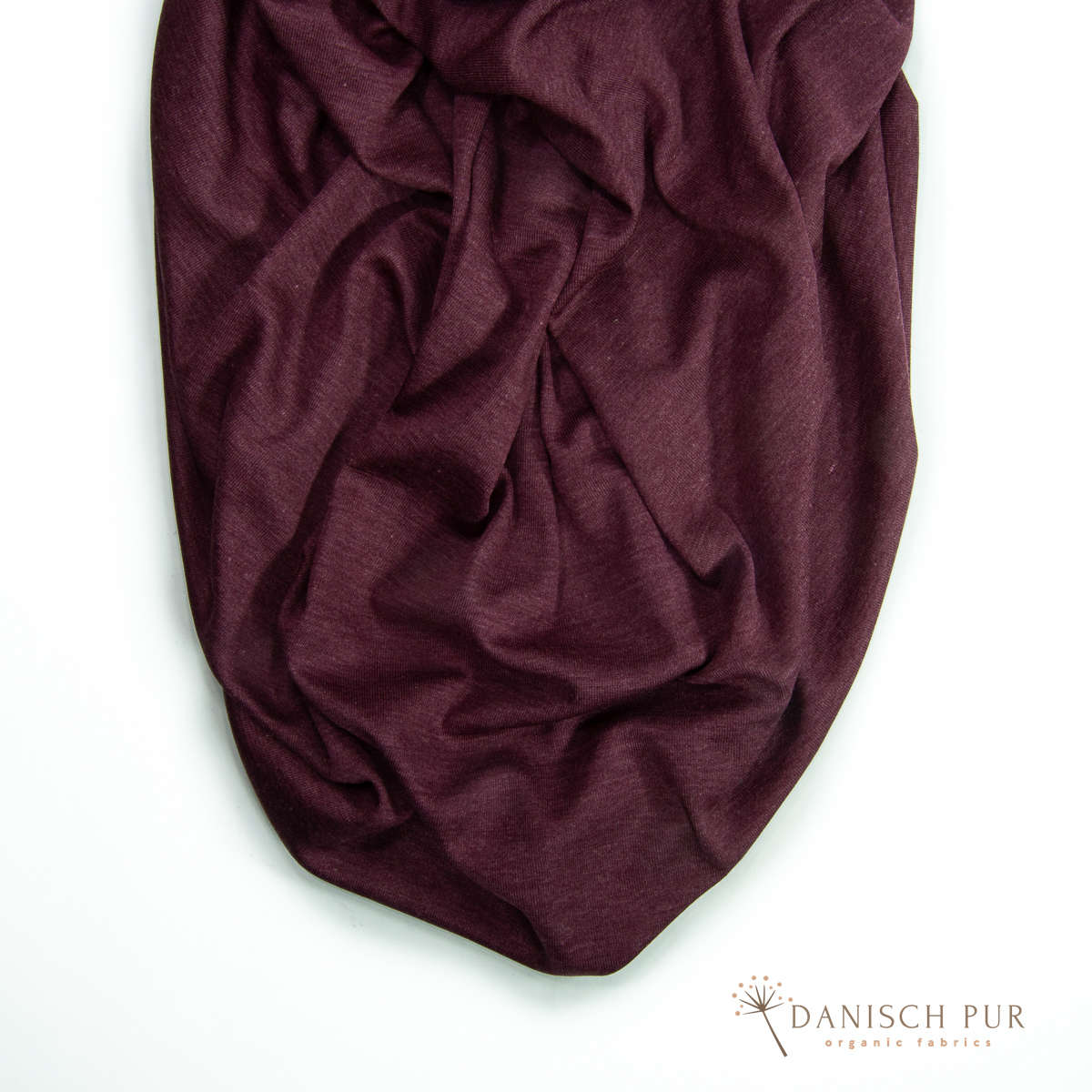 Organic wool silk chocolate-cherry (organic, mulesing-free)