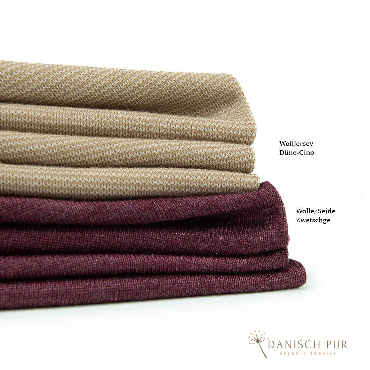 Organic wool silk chocolate-cherry (organic, mulesing-free)