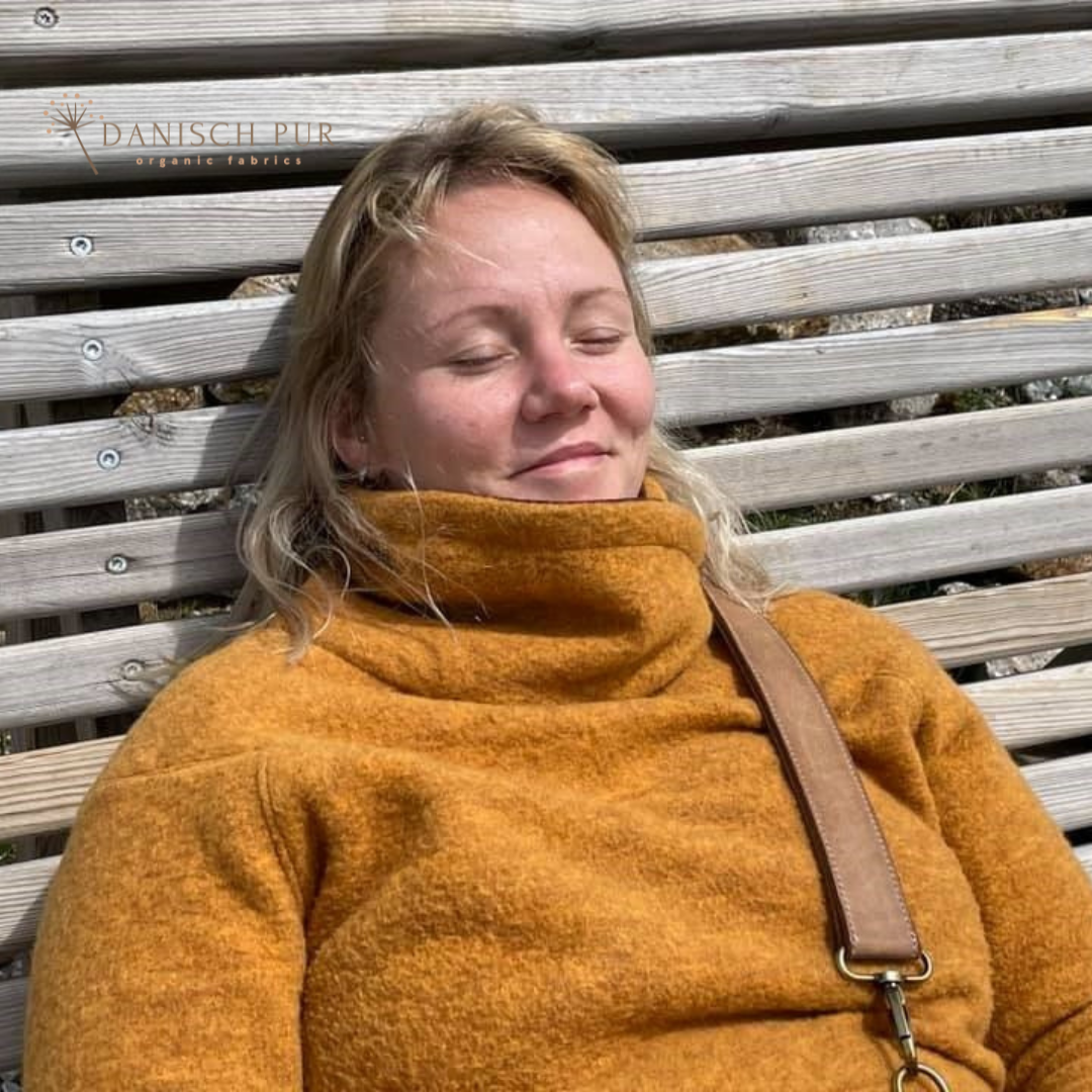 Bio Wollfleece Gold meliert (100% Schurwolle, Merino, kbt, mulesingfrei)