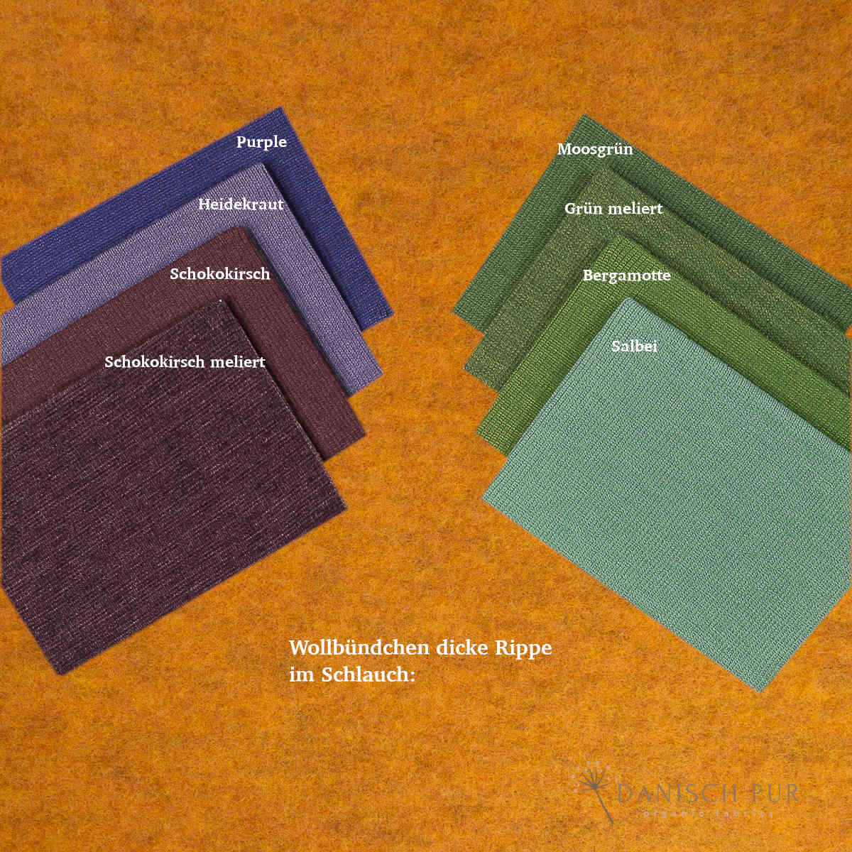 Bio Wollfleece Gold meliert (100% Schurwolle, Merino, kbt, mulesingfrei)