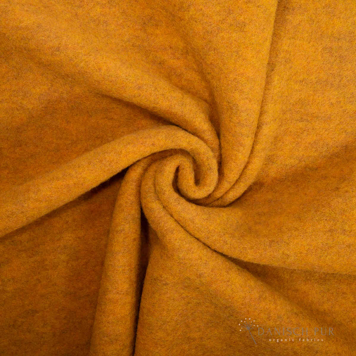 Bio Wollfleece Gold meliert (100% Schurwolle, Merino, kbt, mulesingfrei)