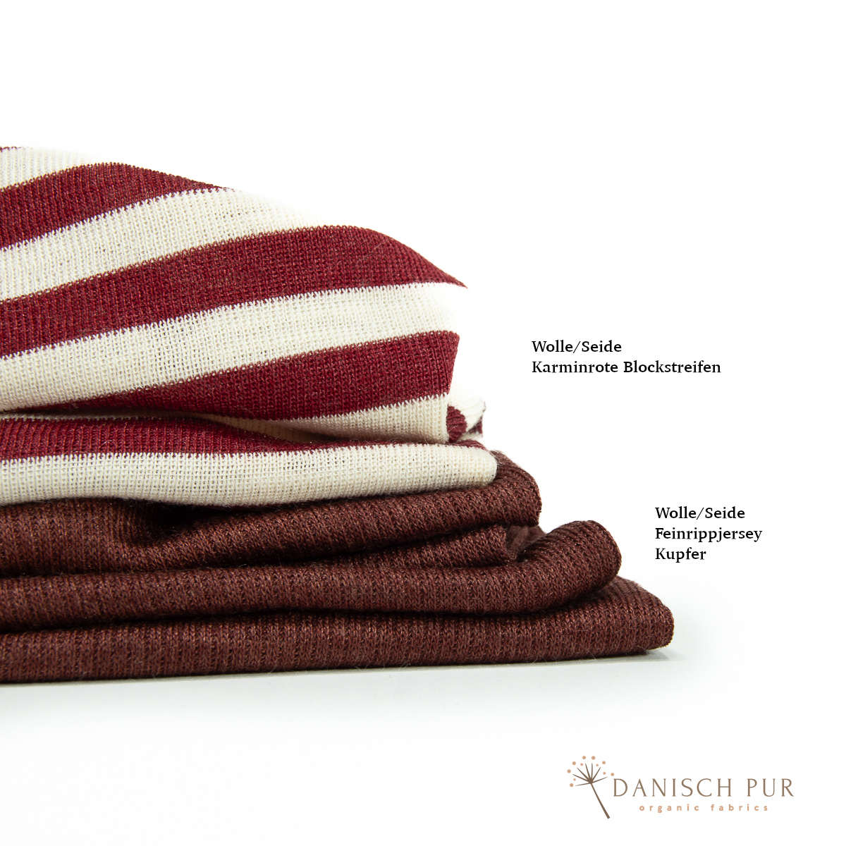 Bio Wolle/Seide Feinrippjersey Kupfer (Merino, kbt, mulesingfrei)