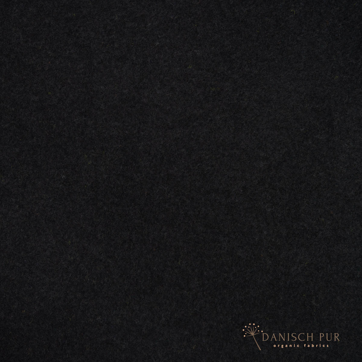 Bio Wollfleece Schwarz meliert(100% Schurwolle, Merino, kbt, mulesingfrei)