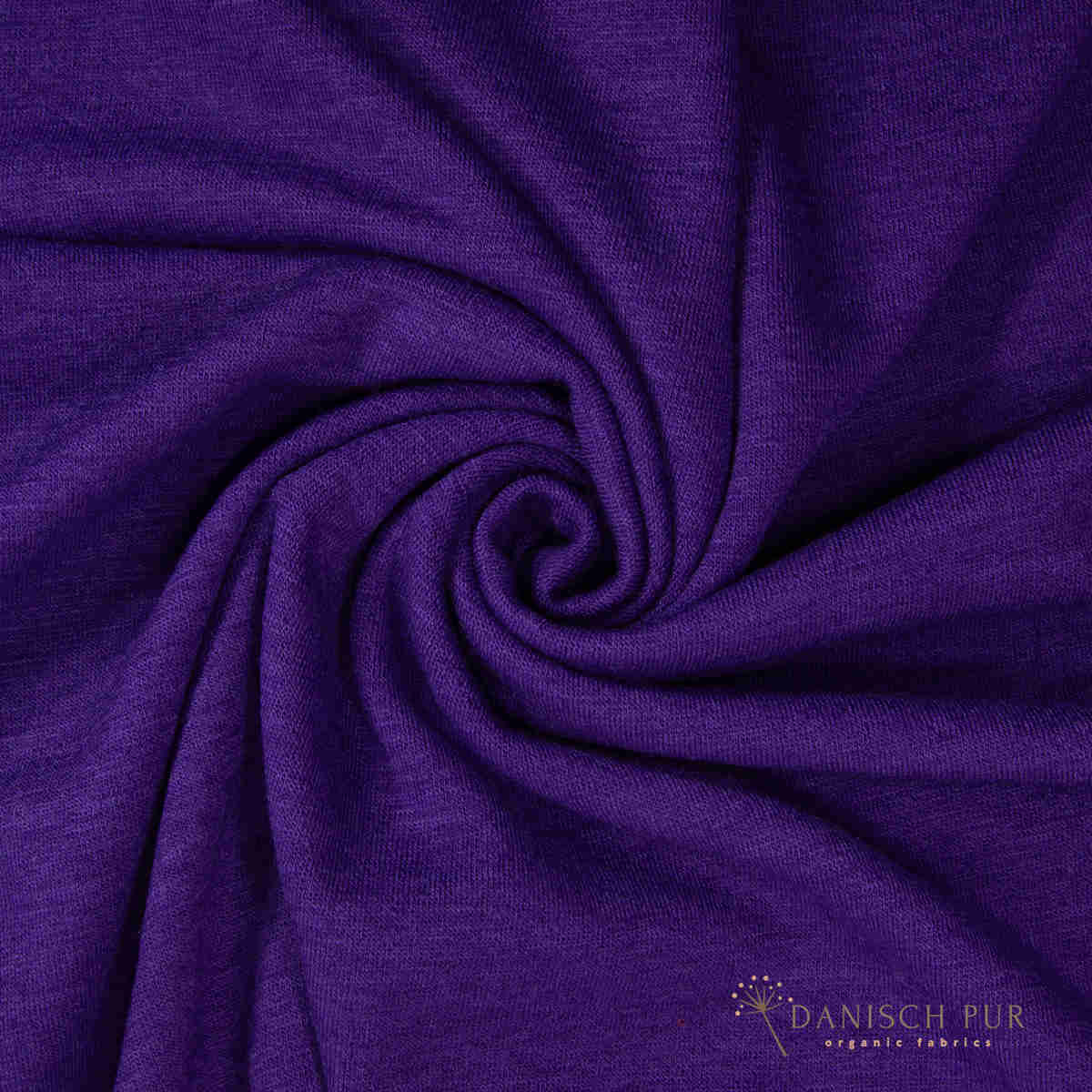 Dunkellila Bio Wollfrottee (100% Wolle (Merino, kbt, mulesingfrei)