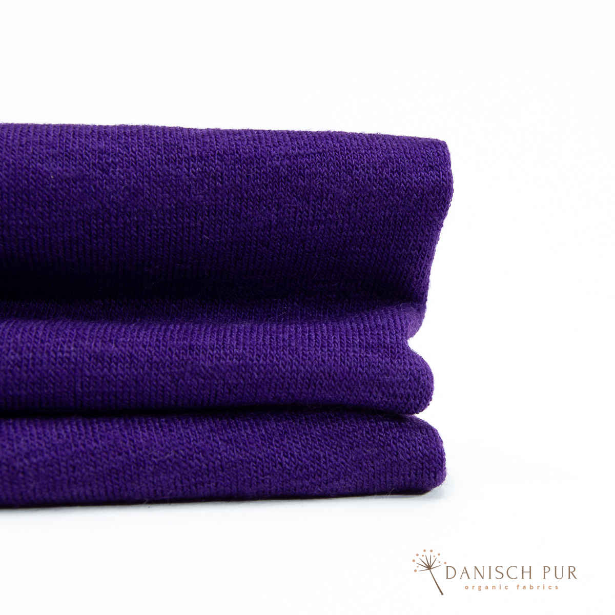 Dunkellila Bio Wollfrottee (100% Wolle (Merino, kbt, mulesingfrei)