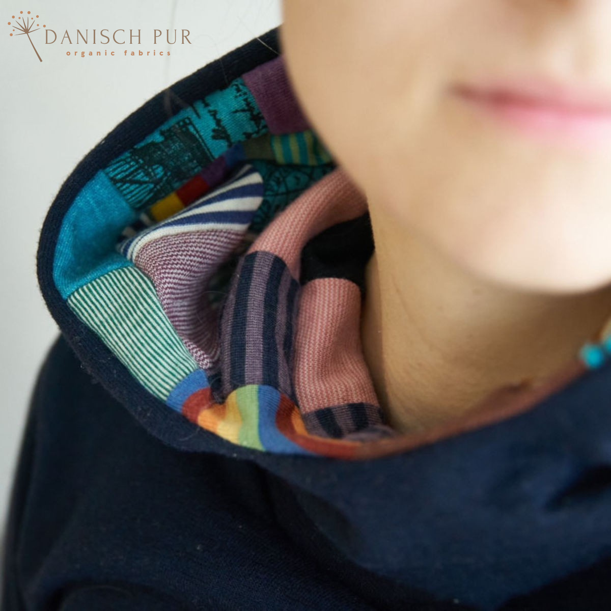 Charcoal blue organic wool terry (100% wool (merino, organic, mulesing-free))