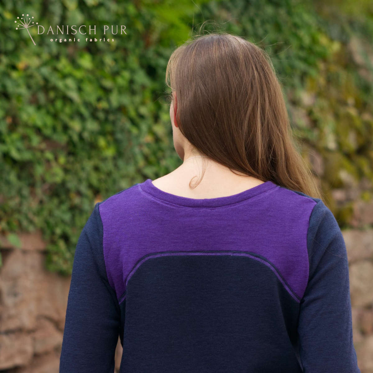 Charcoal blue organic wool terry (100% wool (merino, organic, mulesing-free))