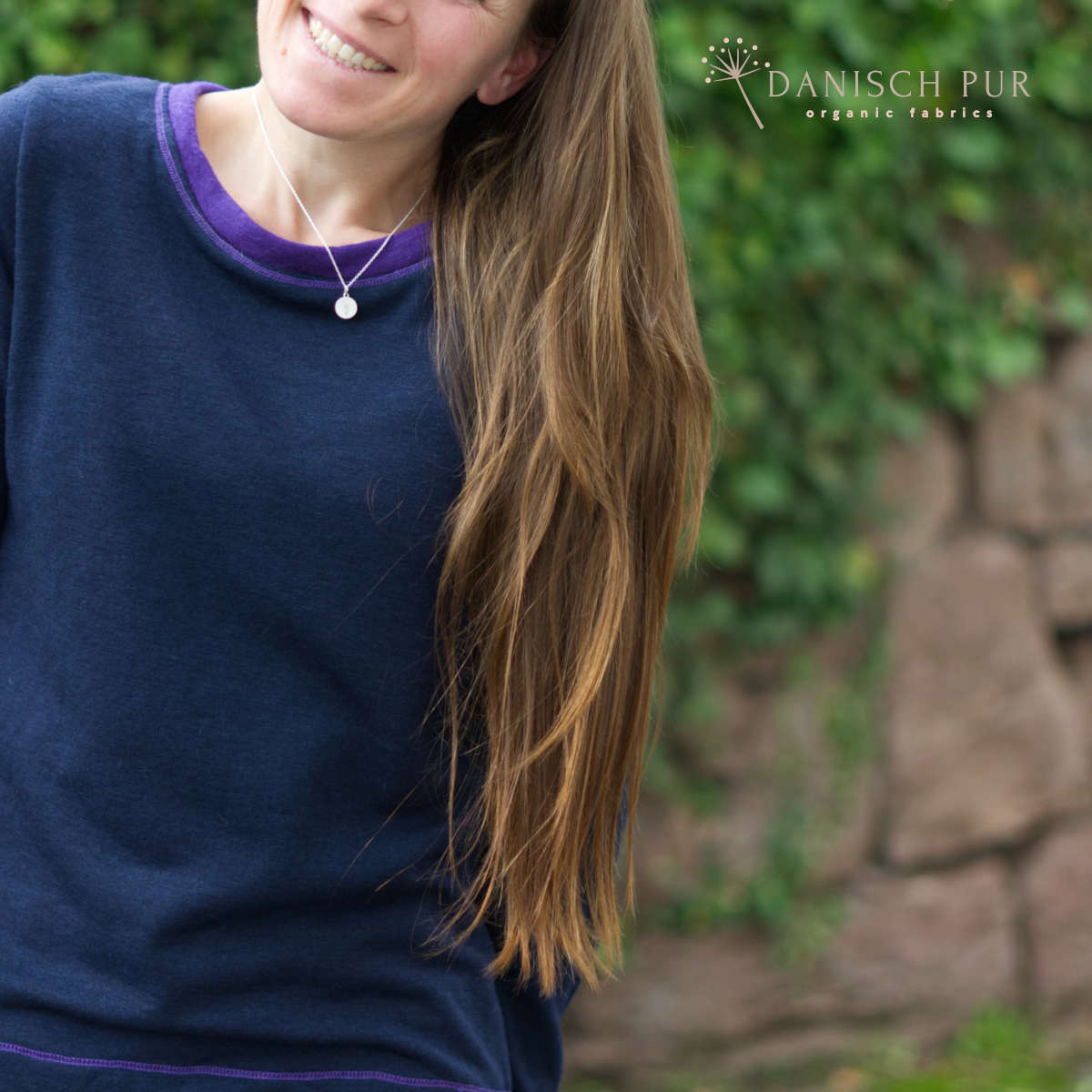 Charcoal blue organic wool terry (100% wool (merino, organic, mulesing-free))