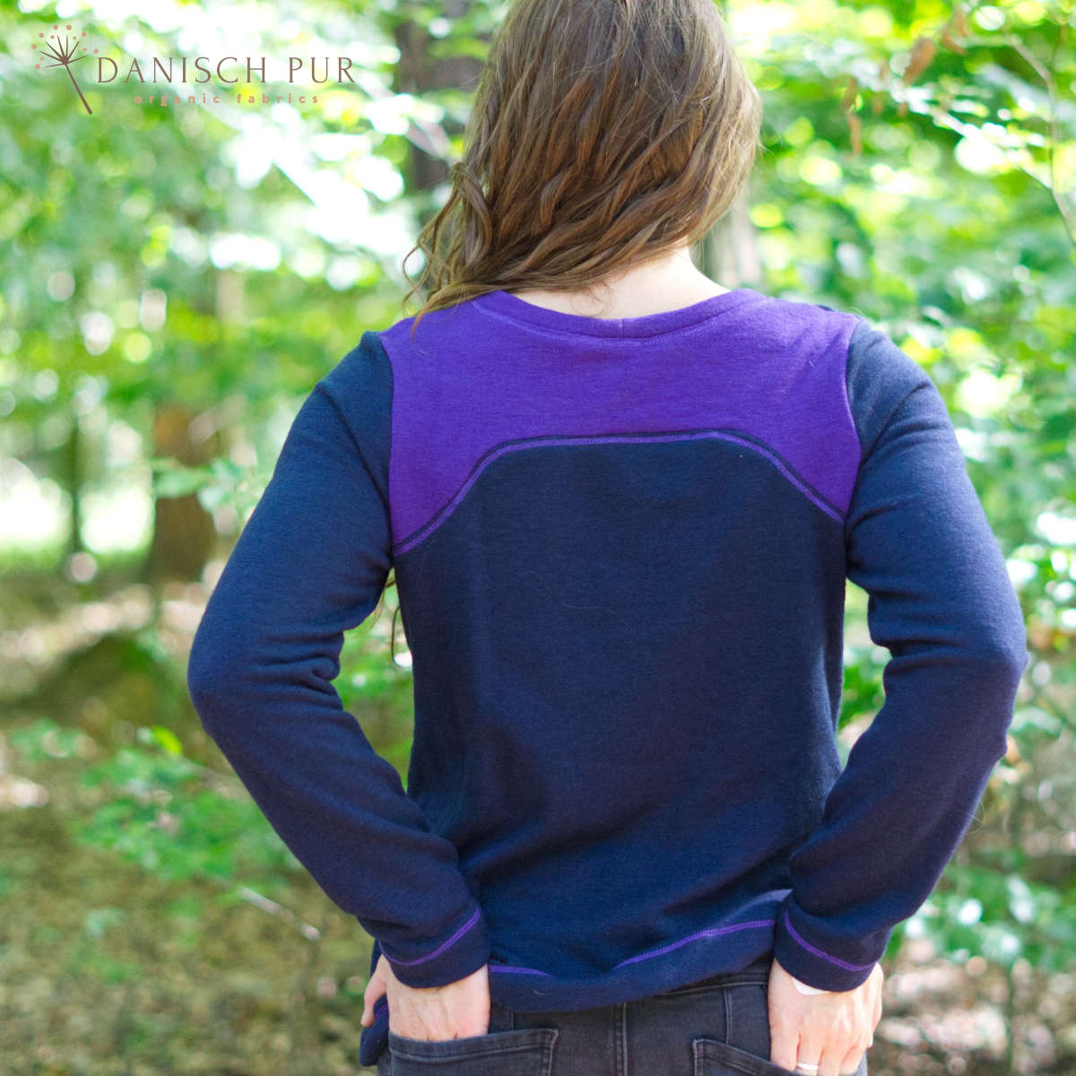 Charcoal blue organic wool terry (100% wool (merino, organic, mulesing-free))