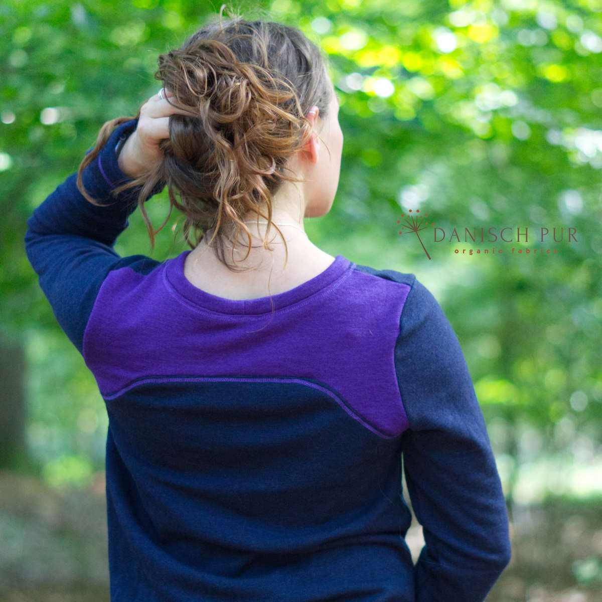 Charcoal blue organic wool terry (100% wool (merino, organic, mulesing-free))