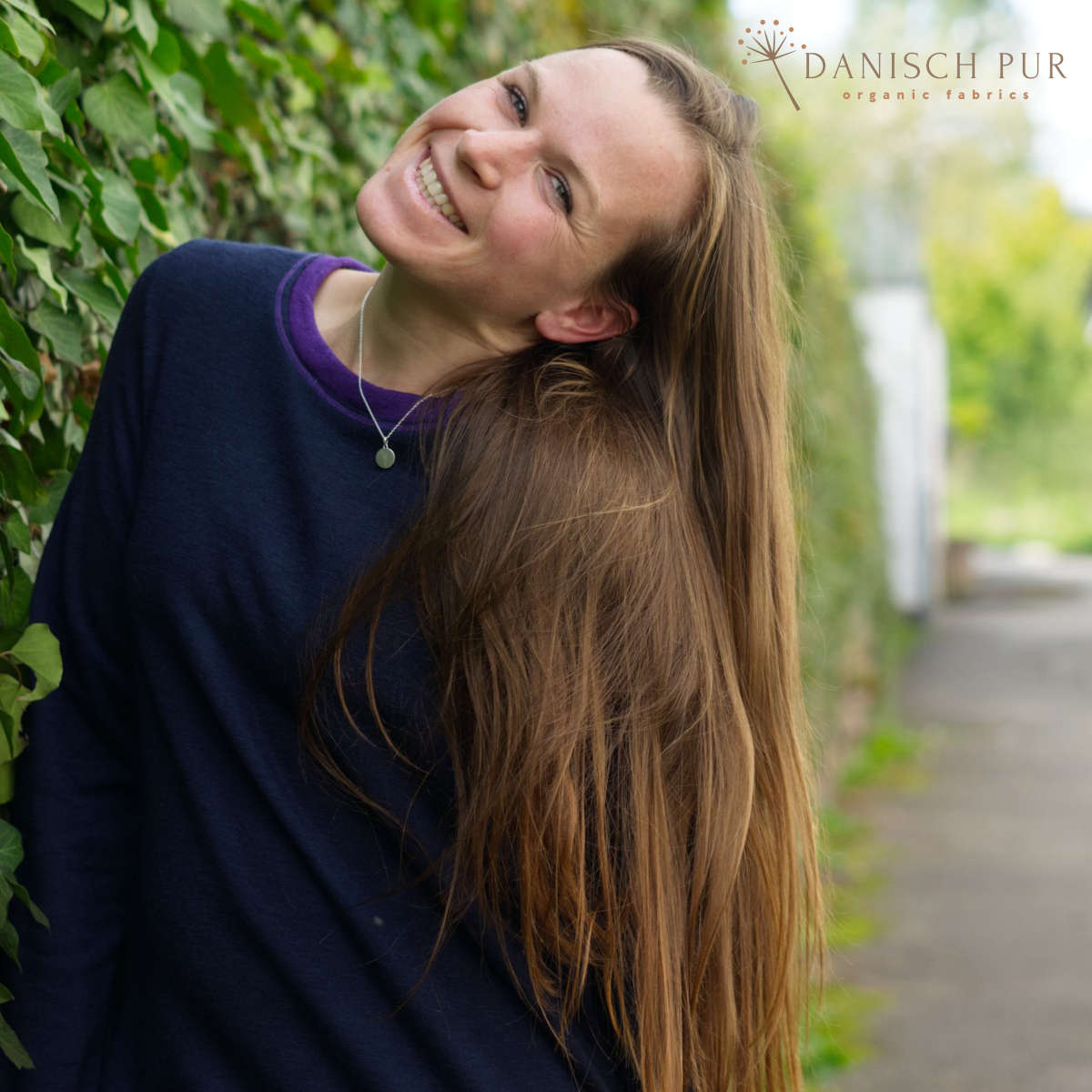 Charcoal blue organic wool terry (100% wool (merino, organic, mulesing-free))